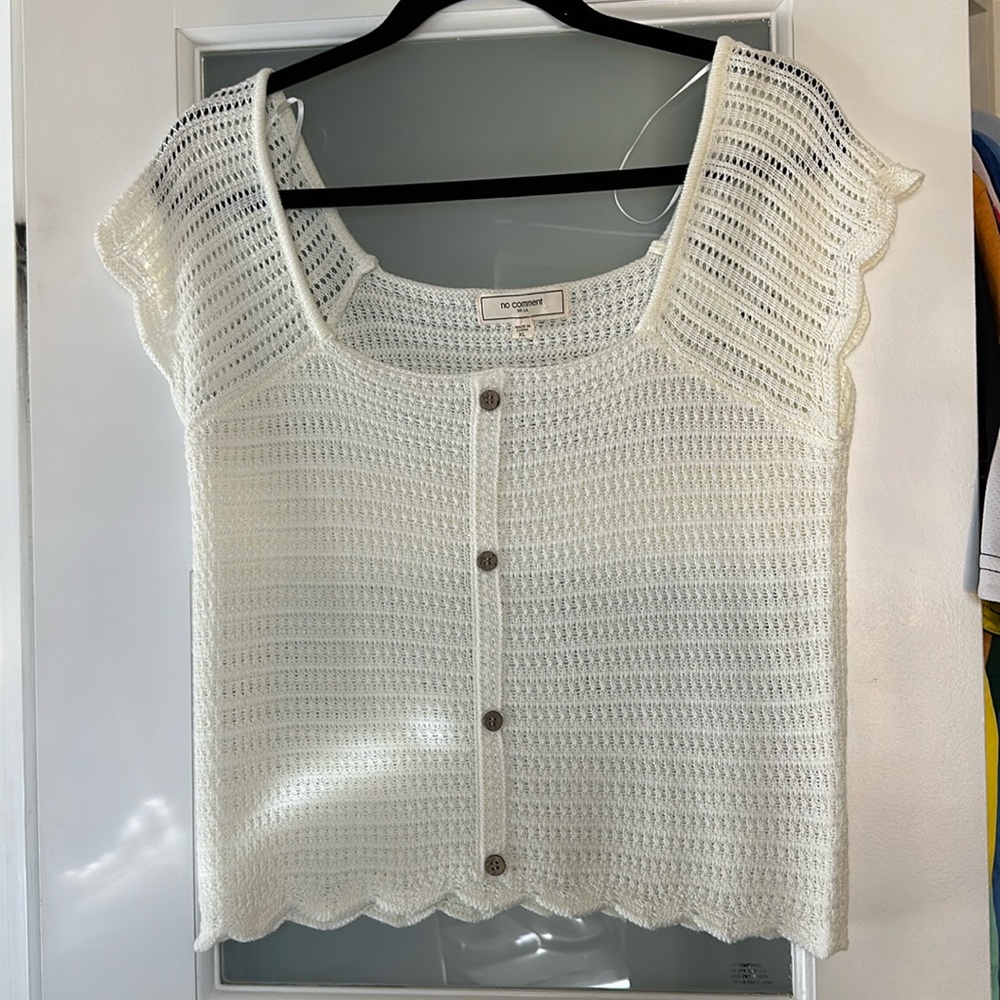 Knit Cap Sleeve Top